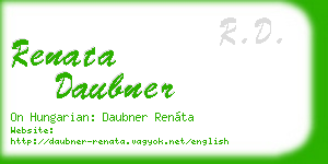 renata daubner business card