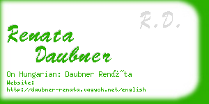 renata daubner business card